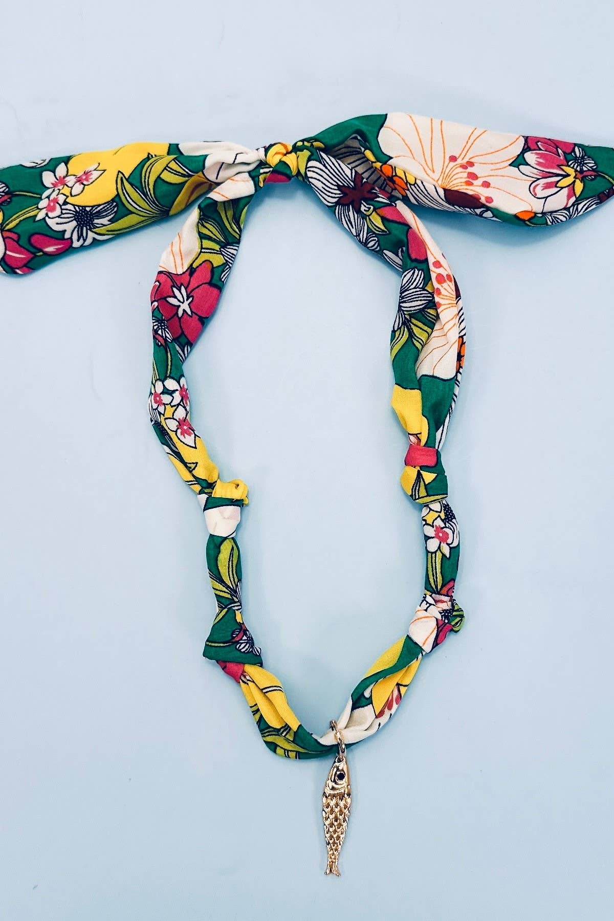 Handcrafted Scarf Interchangeable Charm Necklace | 80N92095