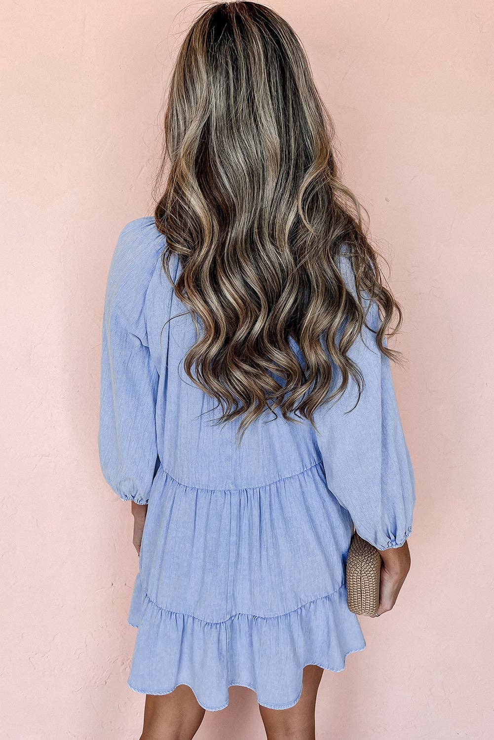 Denim Puff Sleeve dress