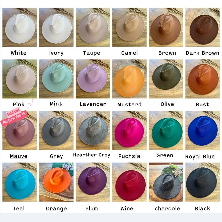 Classic Wide Brim Felt Hat