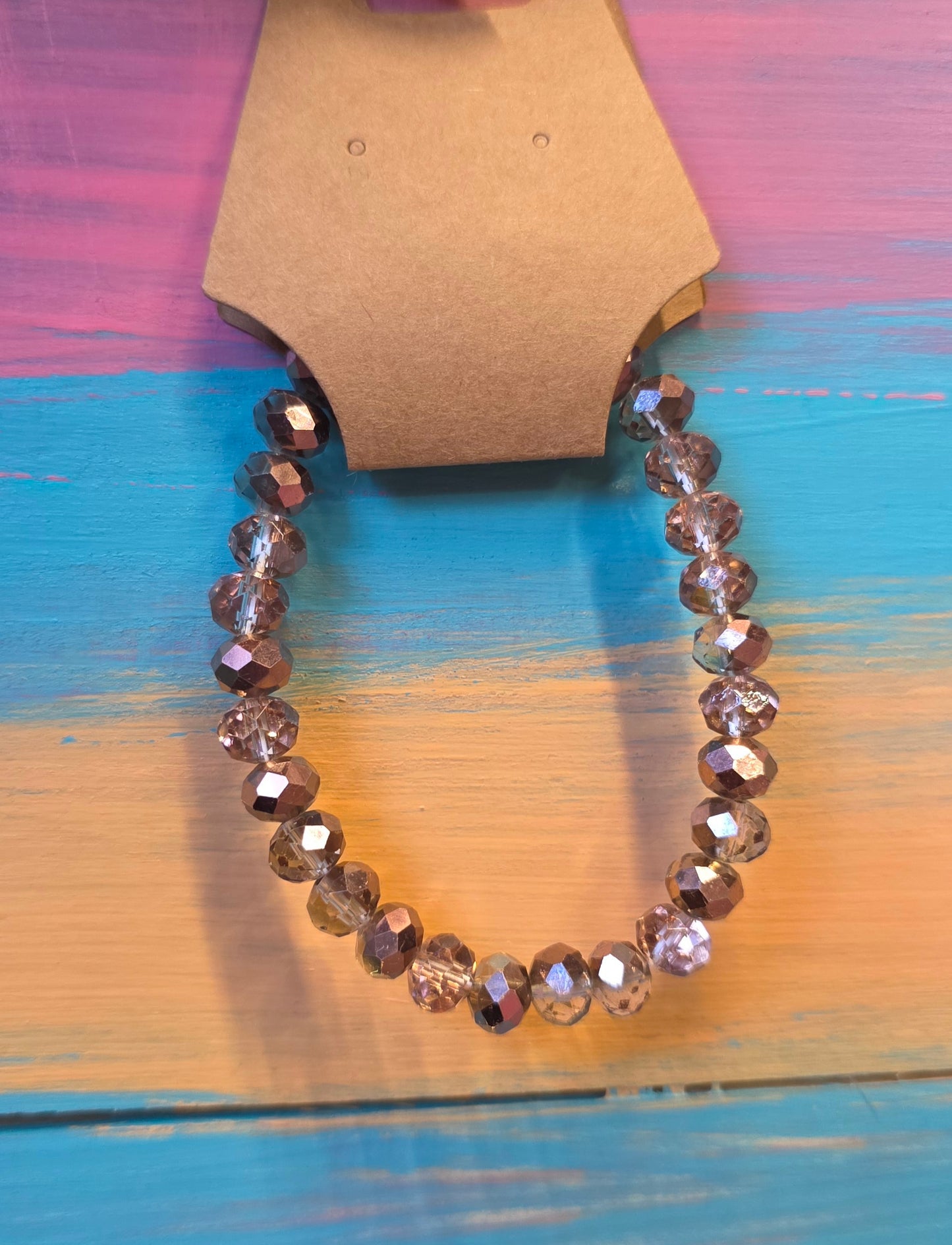 Crystal rose gold bracelet