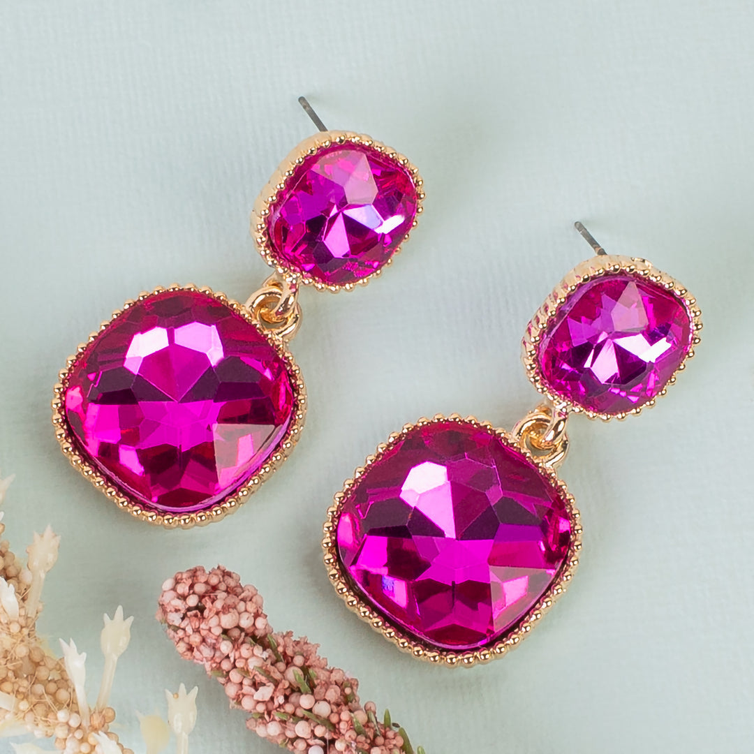 Crystal drop earrings
