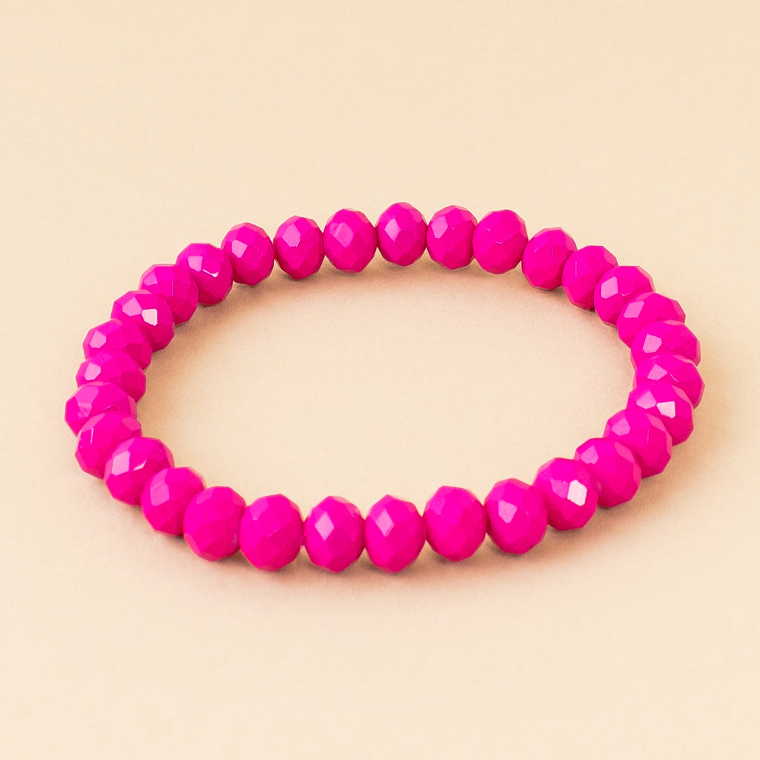 Crystal fuchsia bracelet