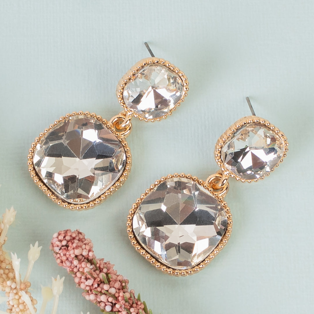Crystal drop earrings